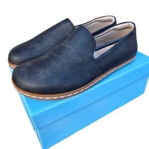 Benassal Women Black Slip On Loafers Barefoot Comfort Shoes Size 8